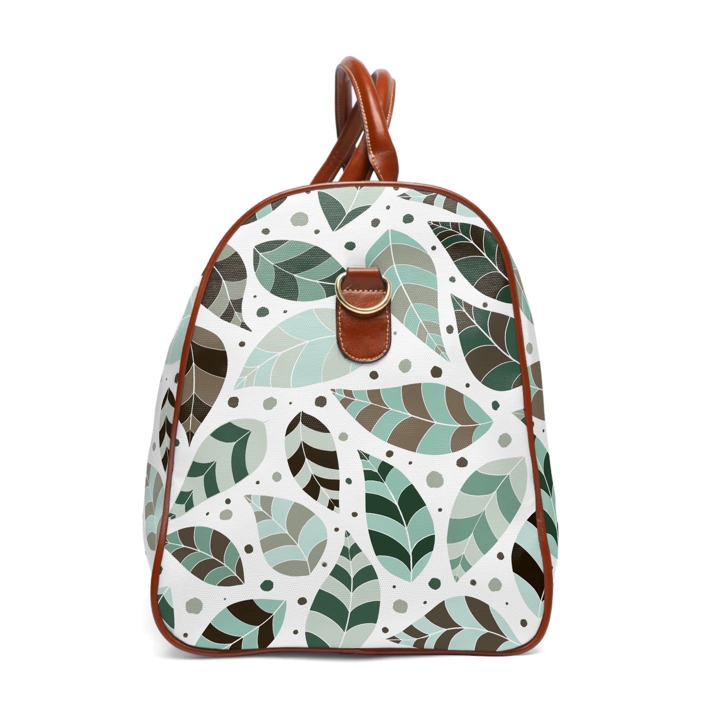 Green Leafy Ornament Travel Bag