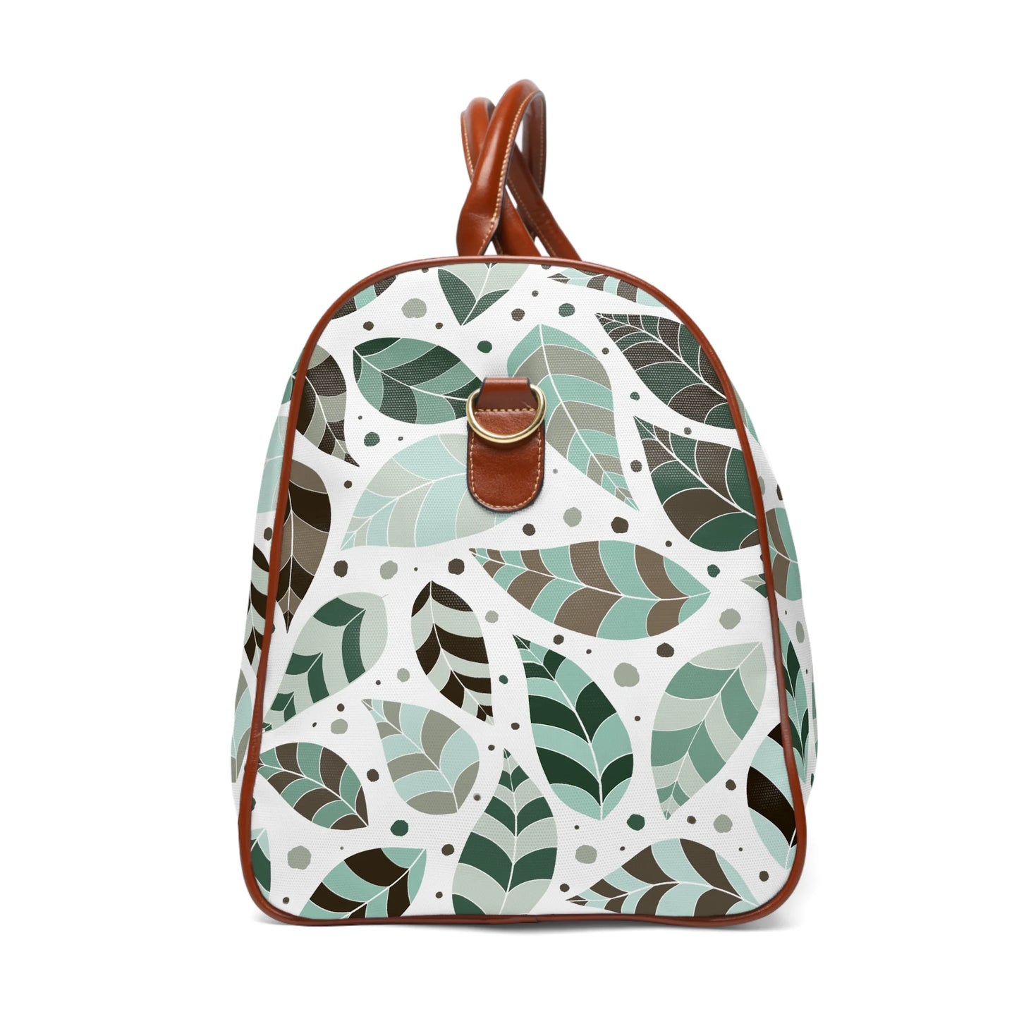 Green Leafy Ornament Travel Bag