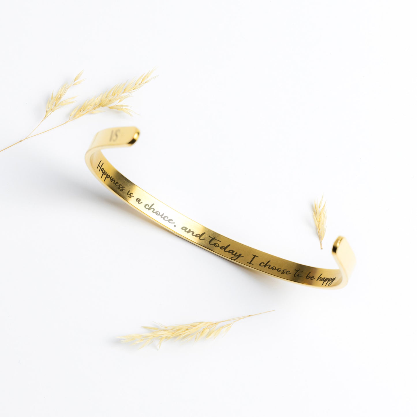 Happiness is a Choice, and Today I Choose to Be Happy Cuff Bracelet