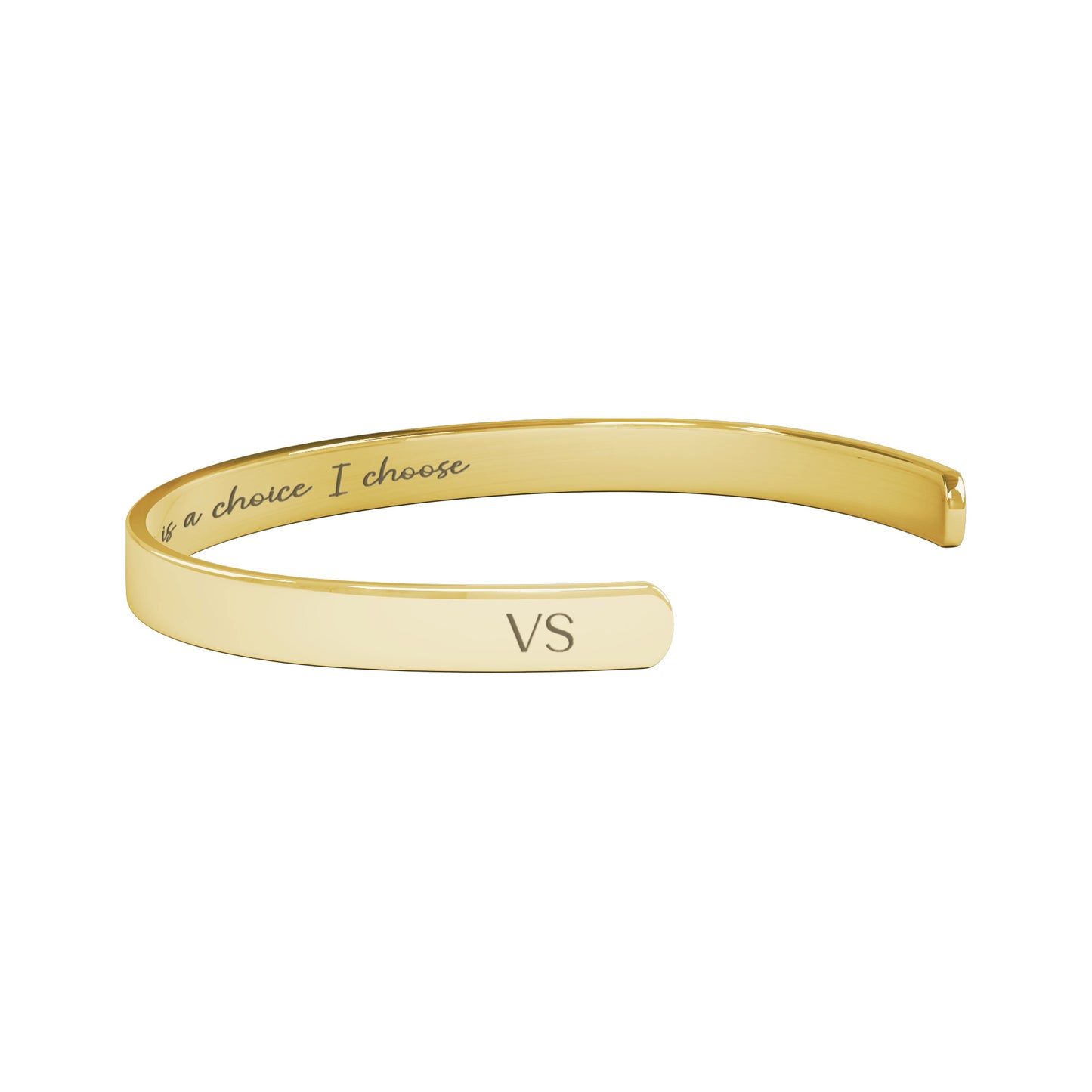 Happiness is a Choice I Choose Cuff Bracelet