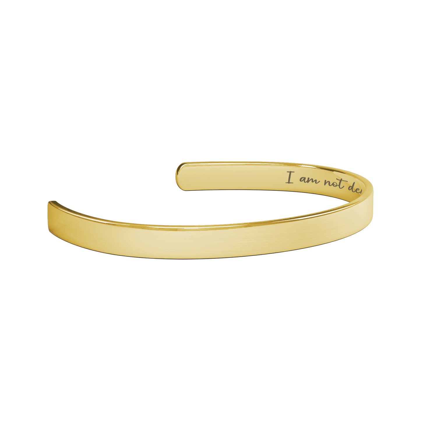 I am Not Defined by My Past; I am Driven by My Future Cuff Bracelet