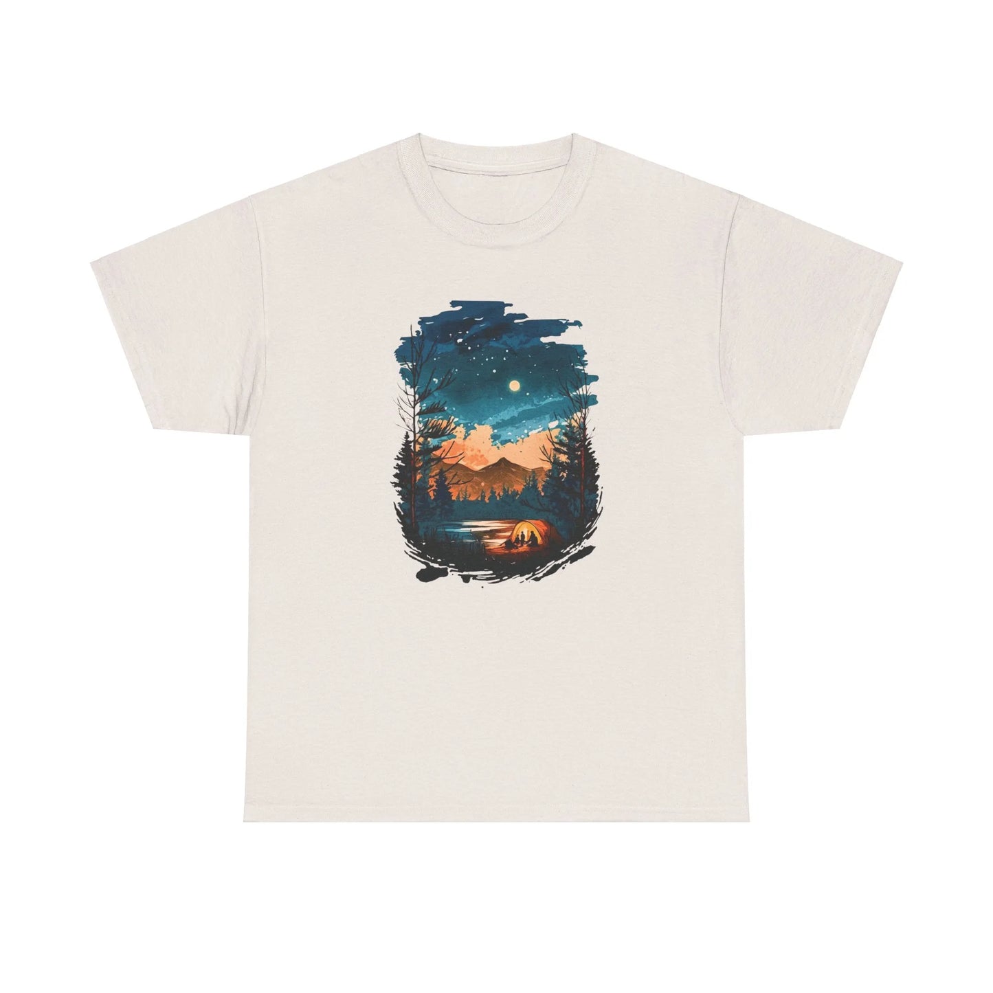 Lost in Nature's Embrace Woman Heavy Cotton T-shirt