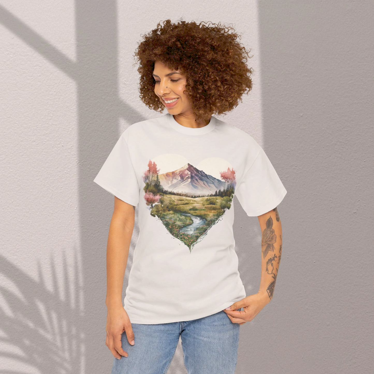 Deepening the Love for Forest Treasures Woman Heavy Cotton T-shirt