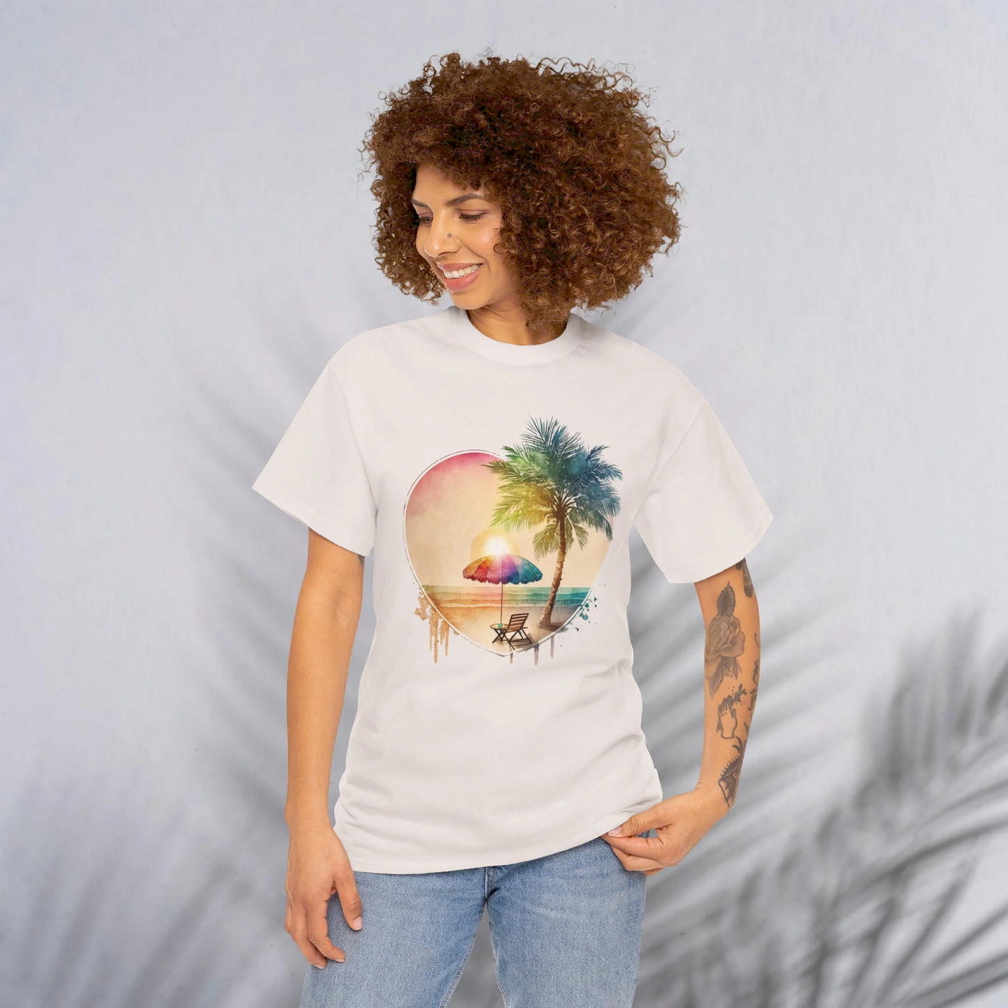 Ocean Breeze Woman Heavy Cotton T-shirt