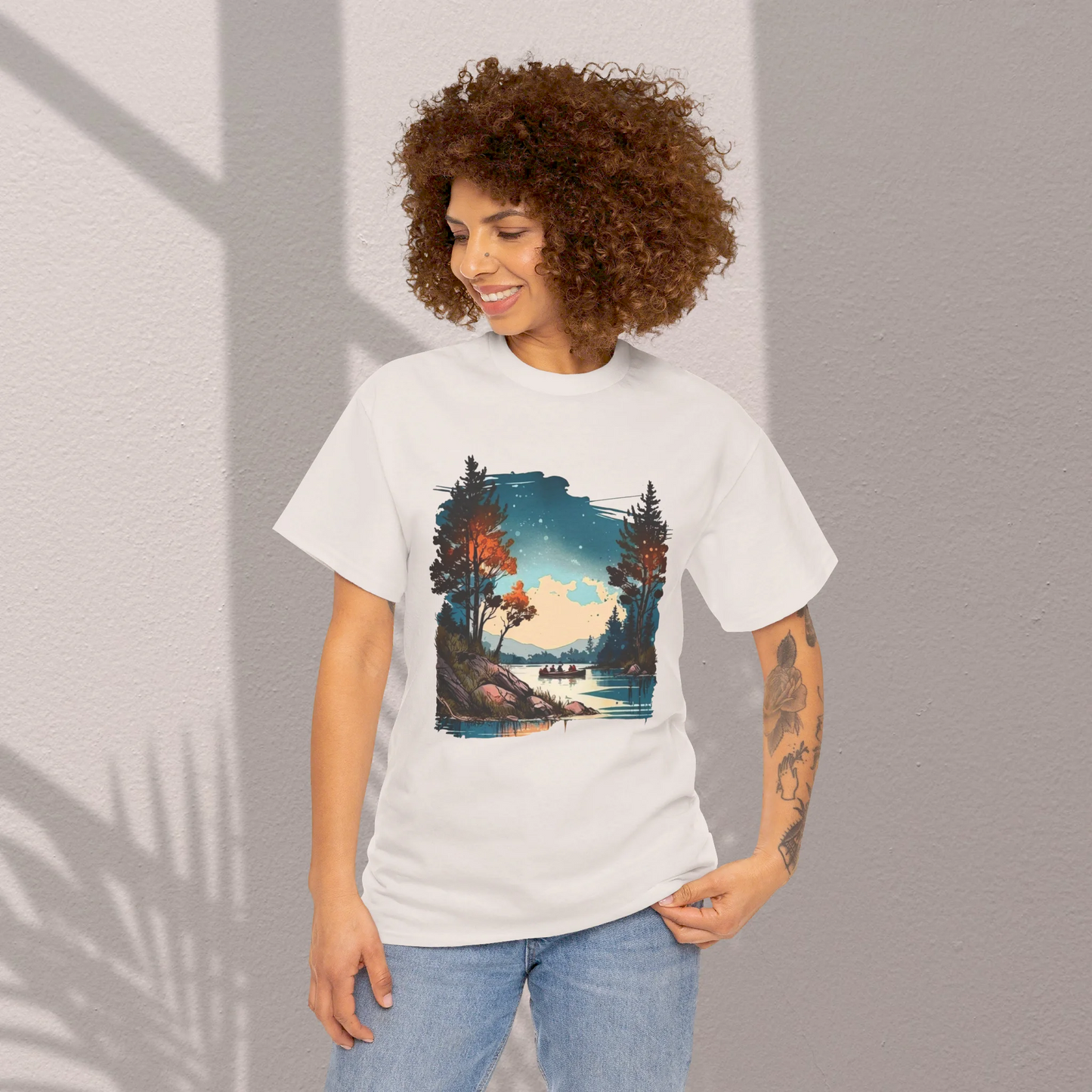 Where Adventure Begins Woman Heavy Cotton T-shirt