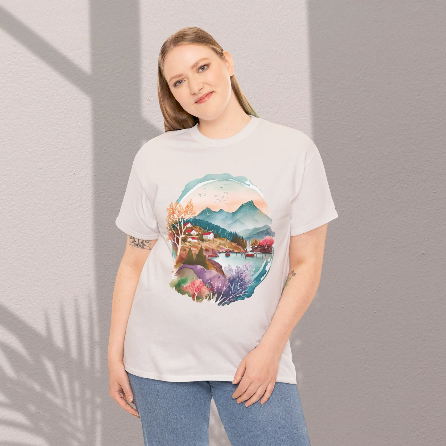 Forest Whispers Woman Heavy Cotton T-shirt