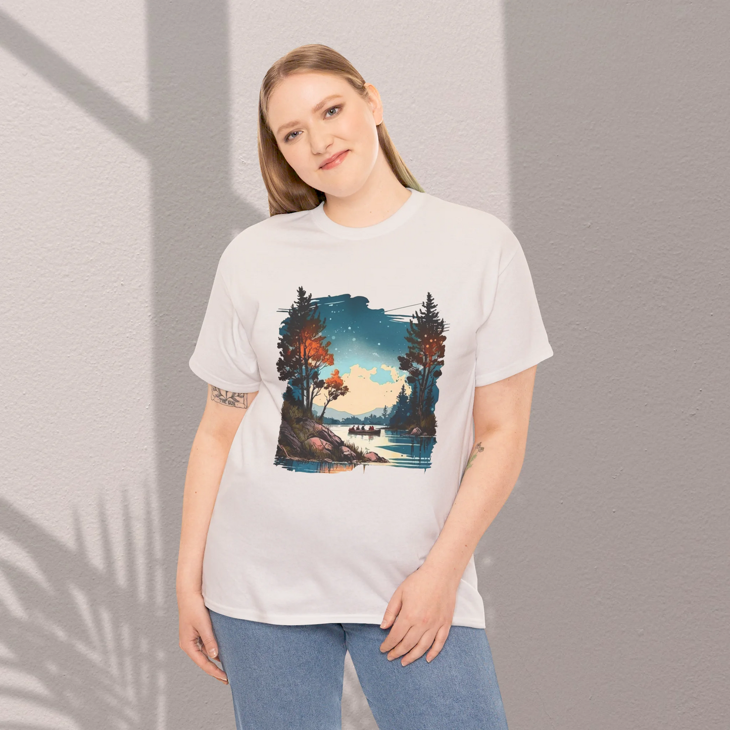 Where Adventure Begins Woman Heavy Cotton T-shirt