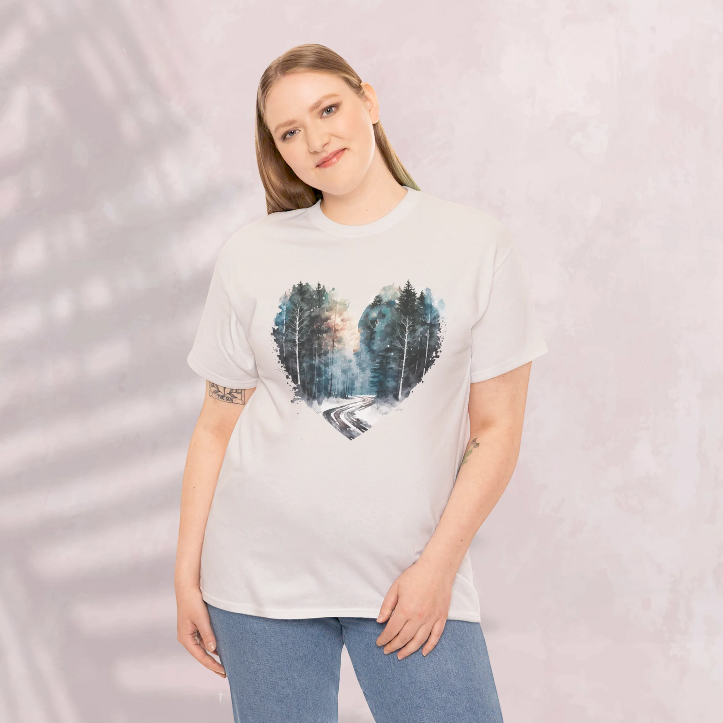 Mystic Woodland Woman Heavy Cotton T-shirt