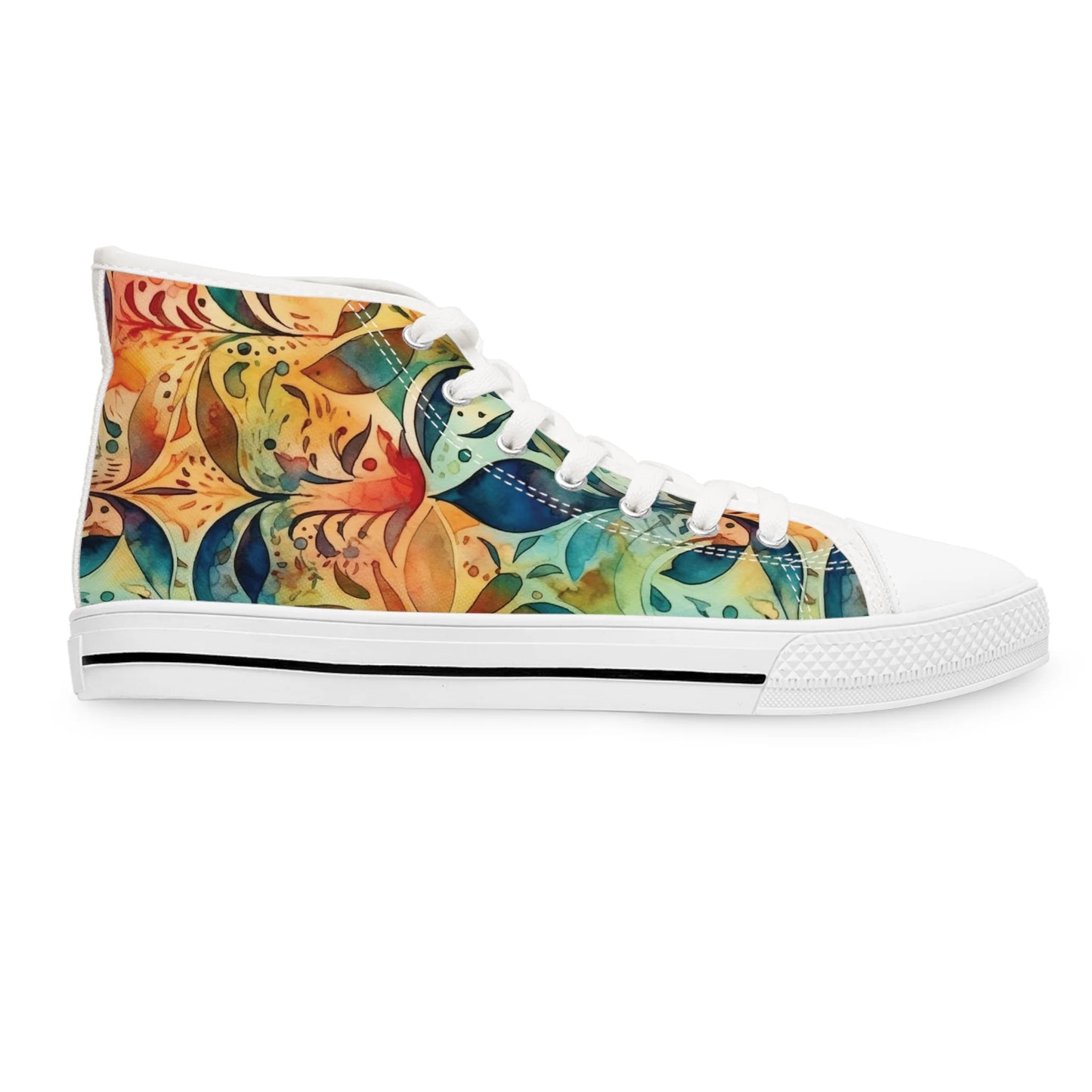 Mysterious Summer Boho Ornament High Top Sneakers