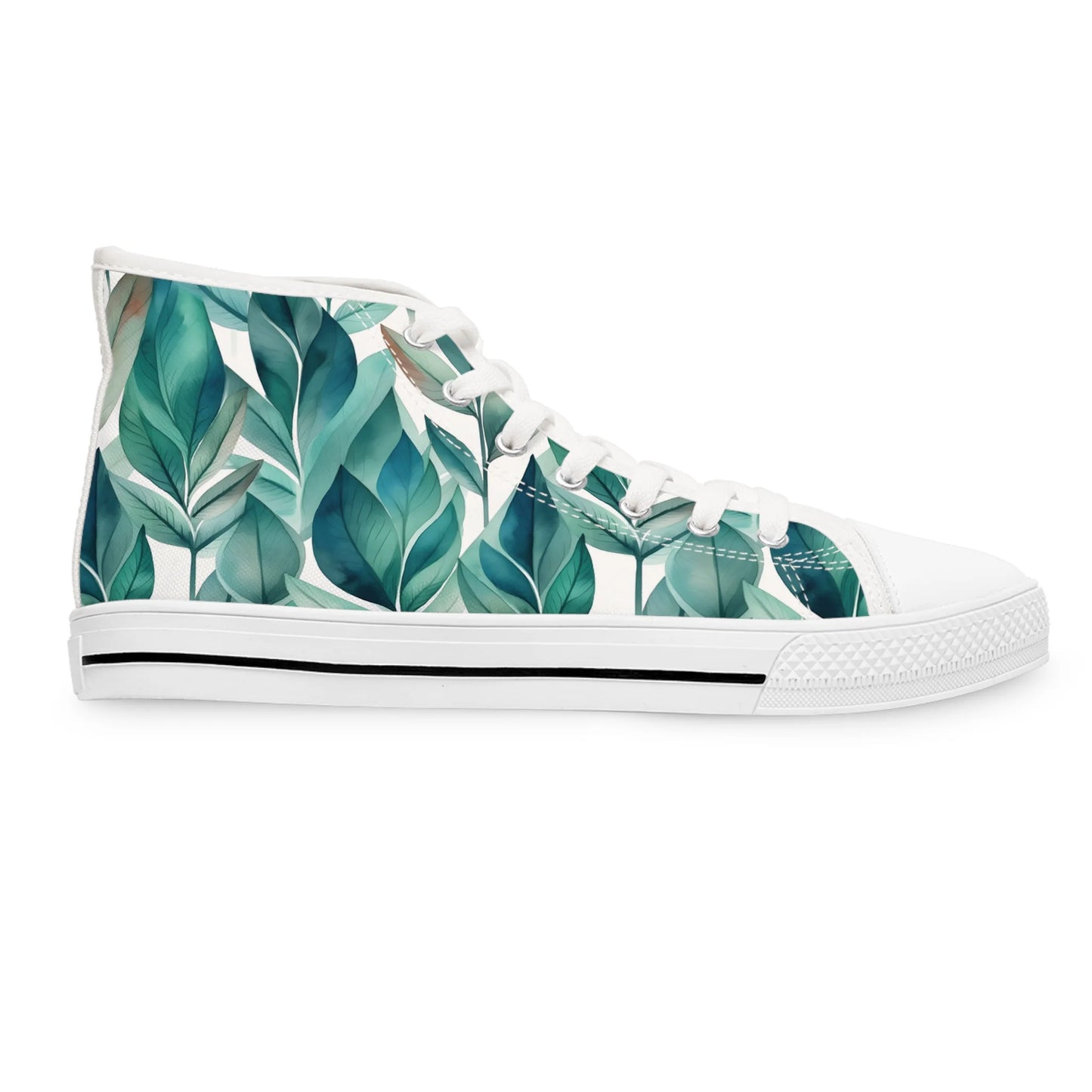 Leafy Chic High Top Sneakers