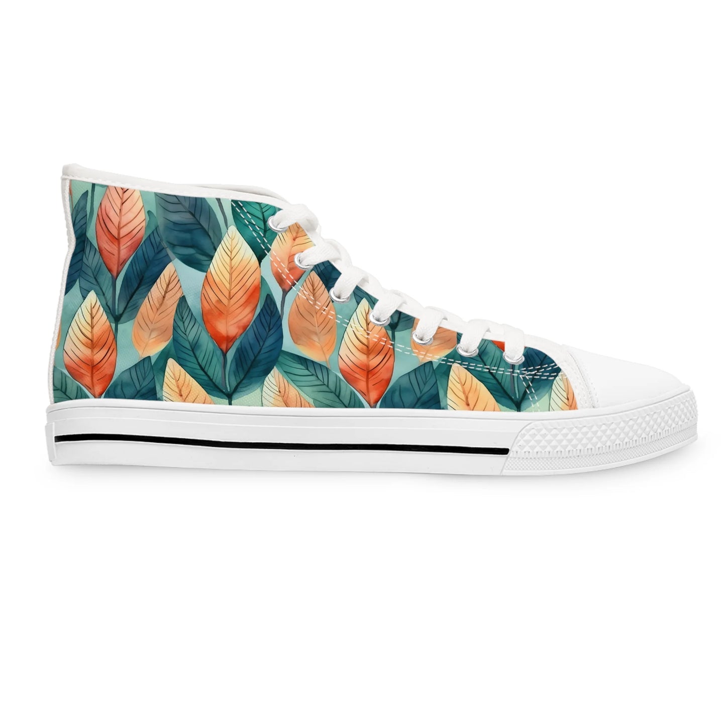 Leafy Minimalism High Top Sneakers