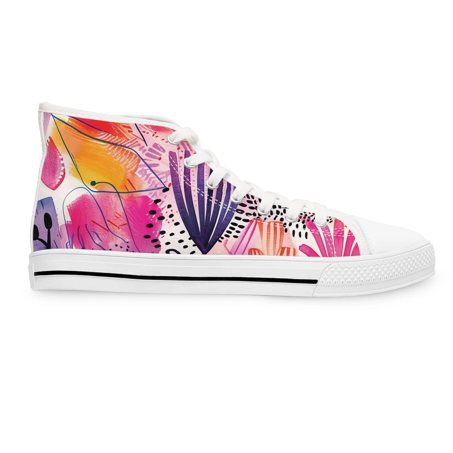 Wild Flowers of the Plains High Top Sneakers