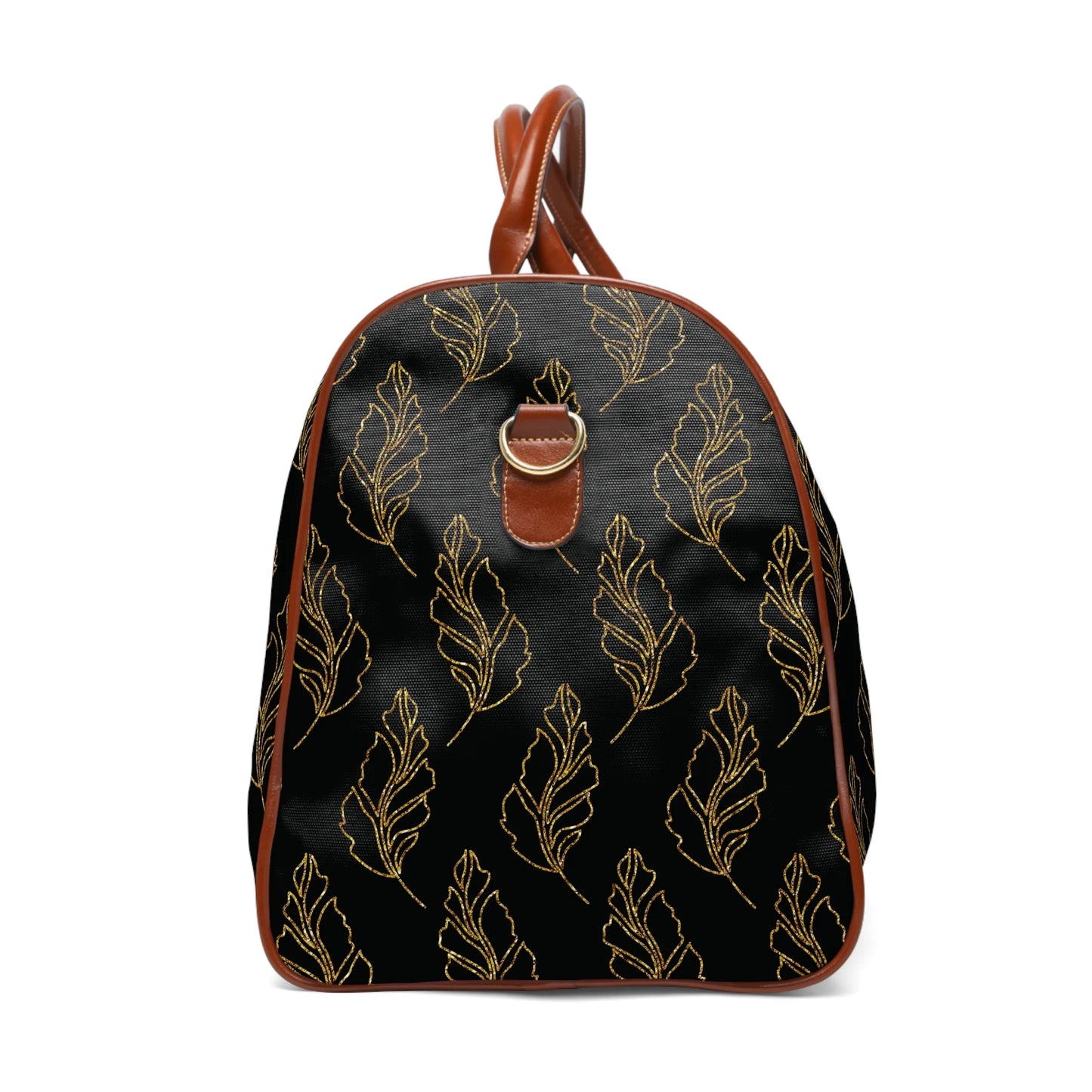 Exquisite Gold Leaves Canvas Travel Bag