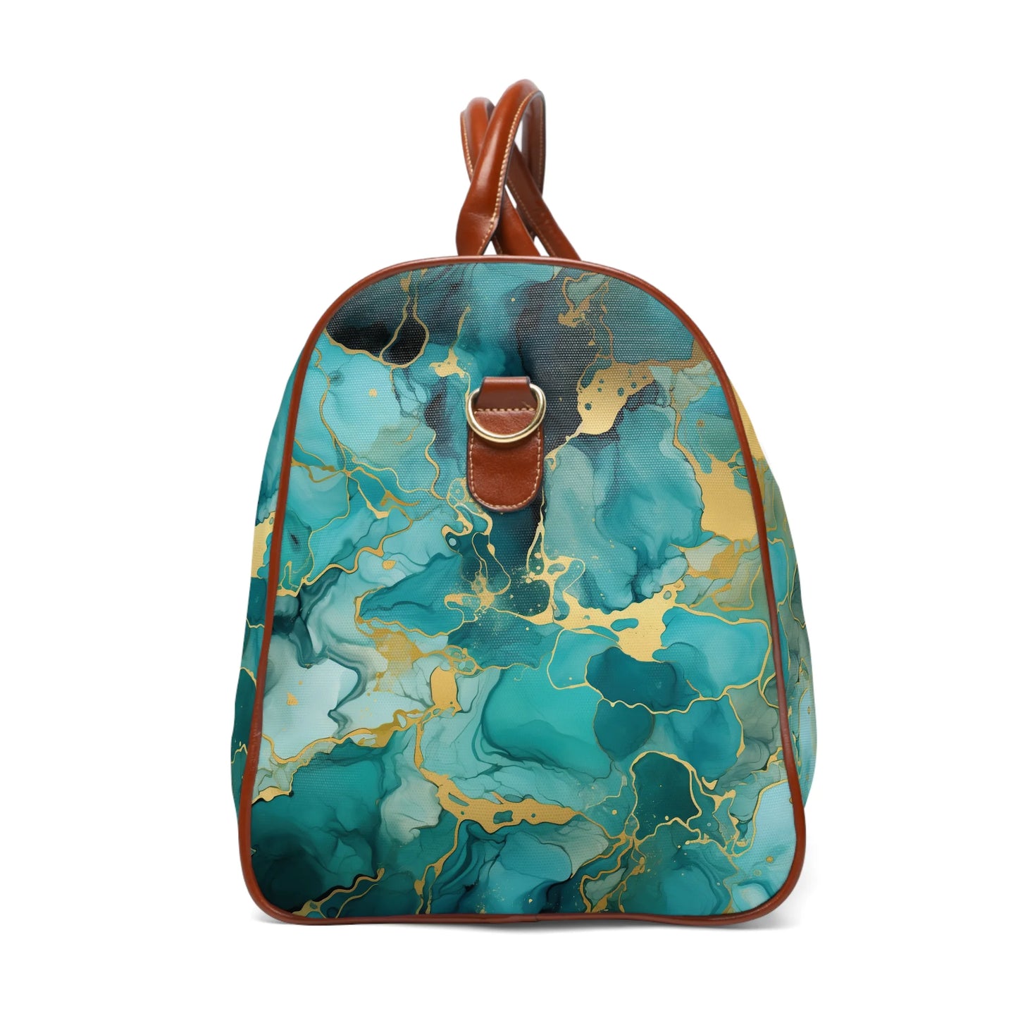 Mystic Turquoise Marble Travel Bag