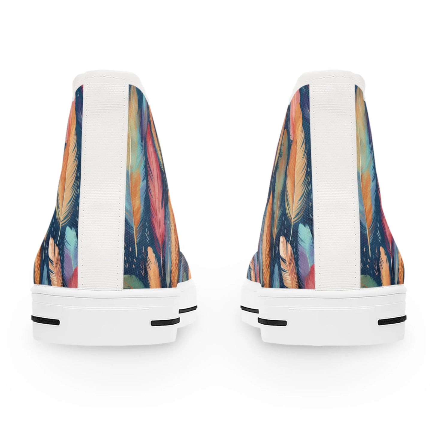 Dance of Wild Birds' Feathers High Top Sneakers