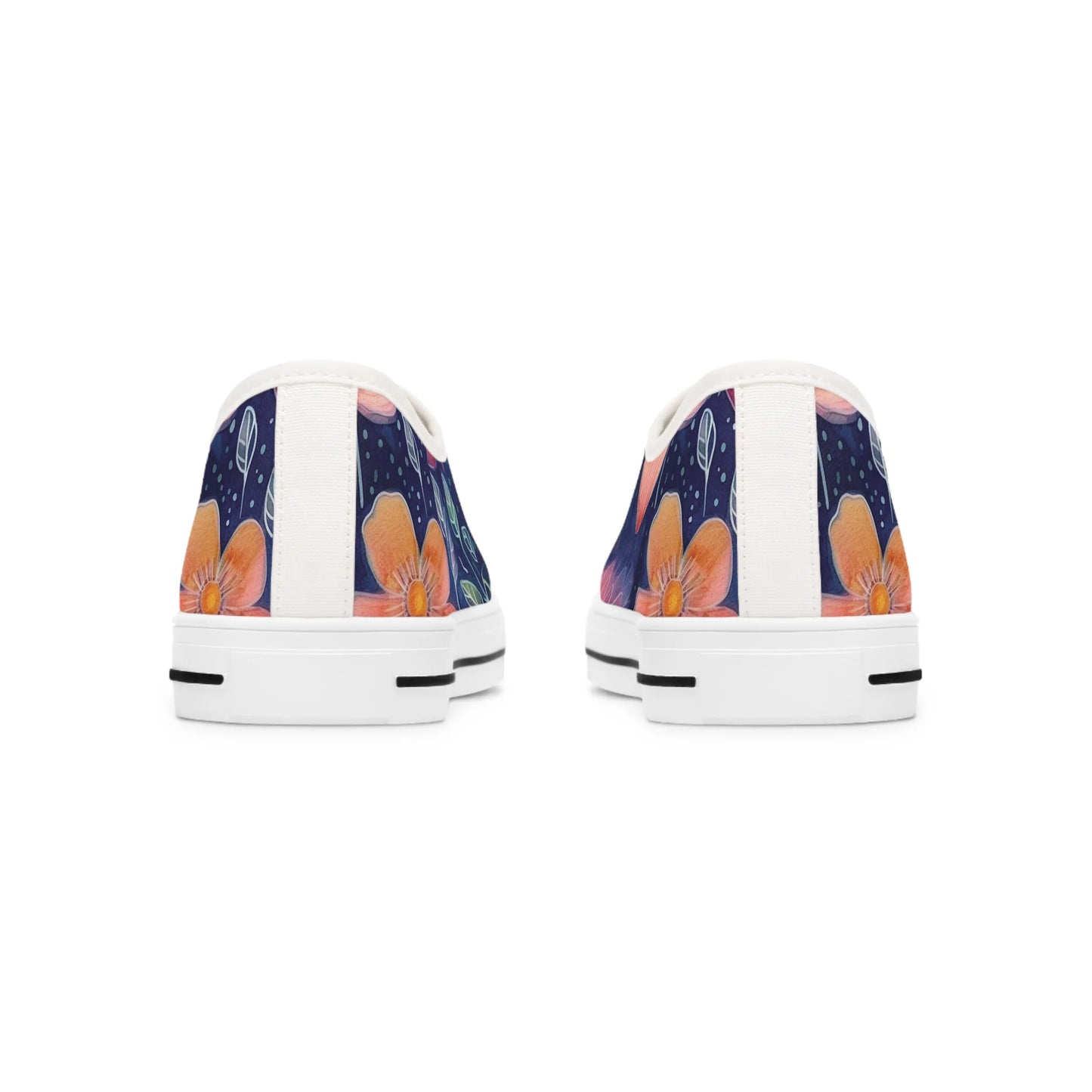 Vintage Floral Bliss Low Top Sneakers