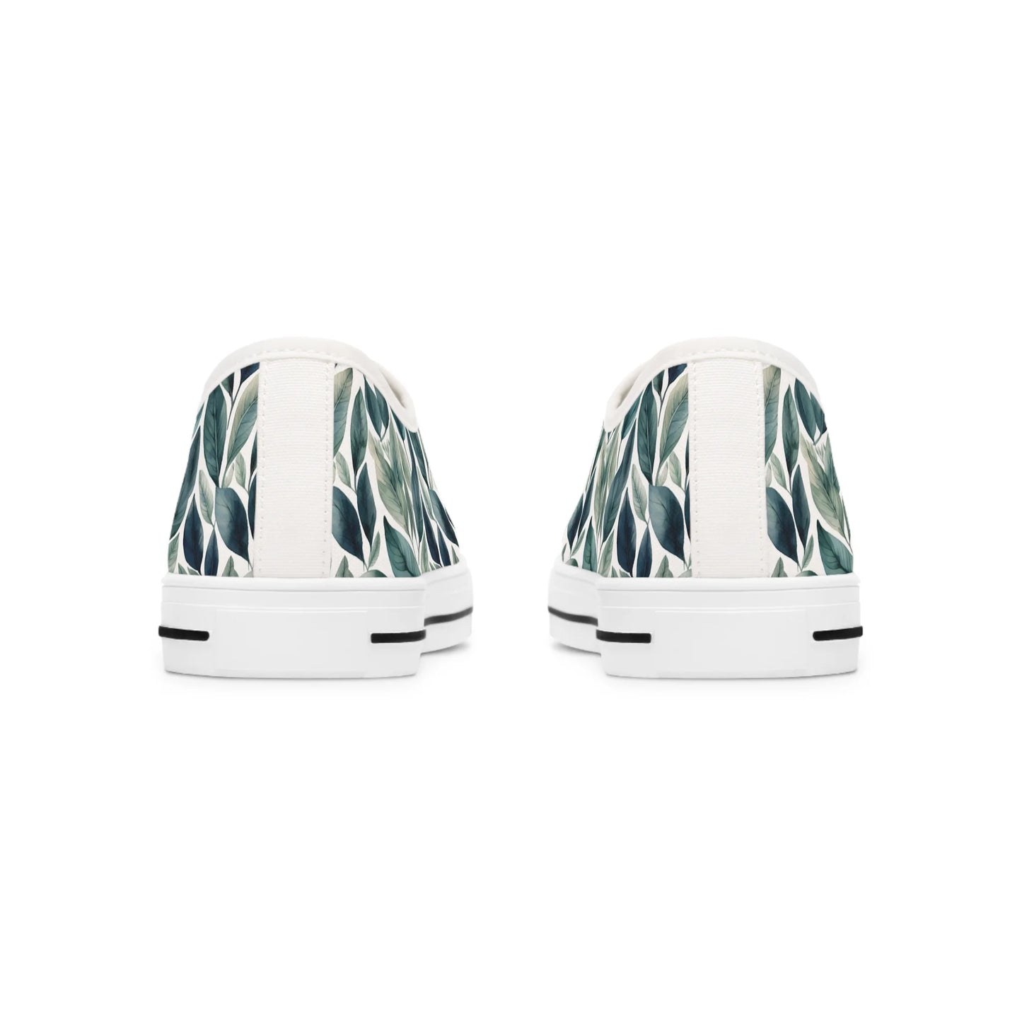 Sleek Foliage Low Top Sneakers