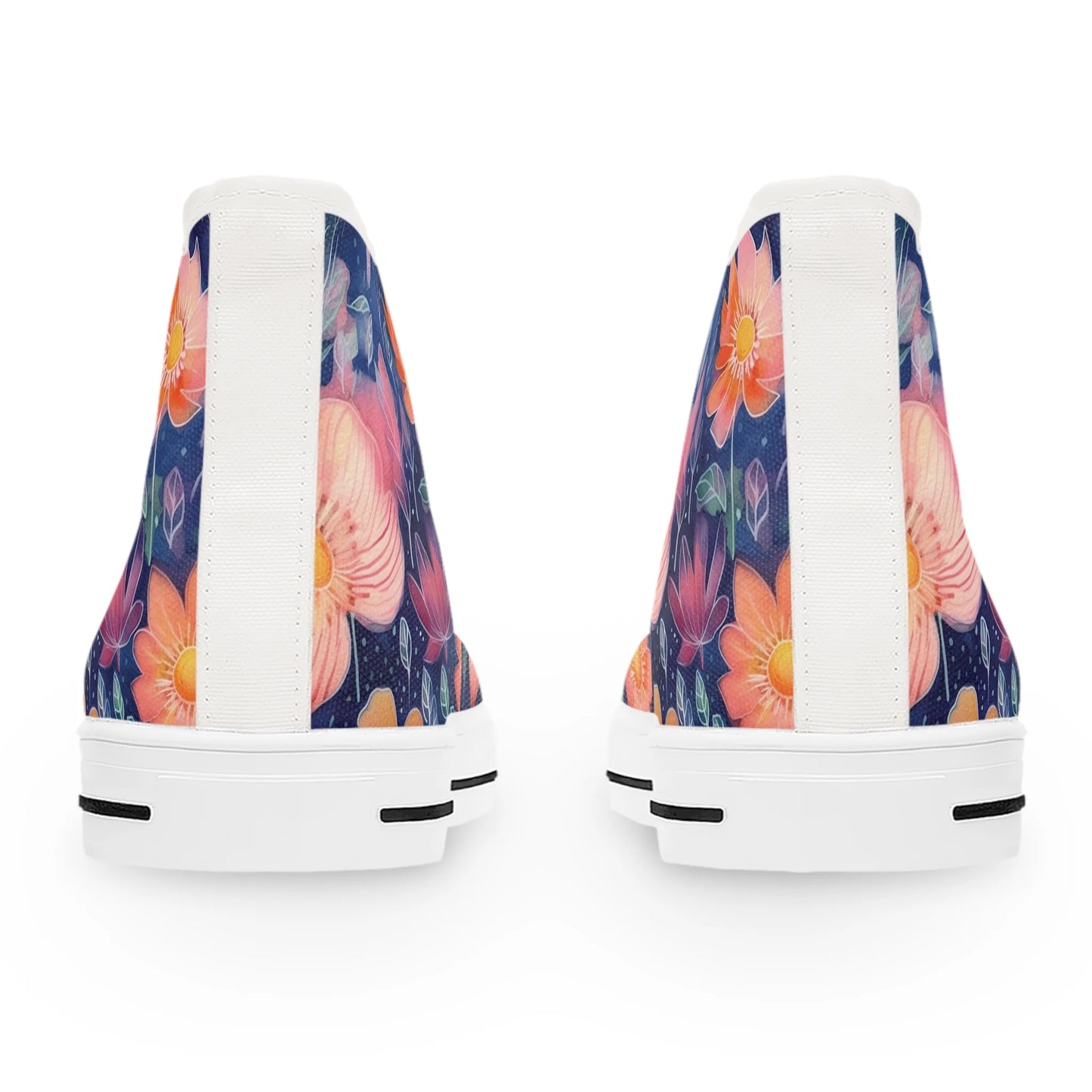 Vintage Floral Bliss High Top Sneakers