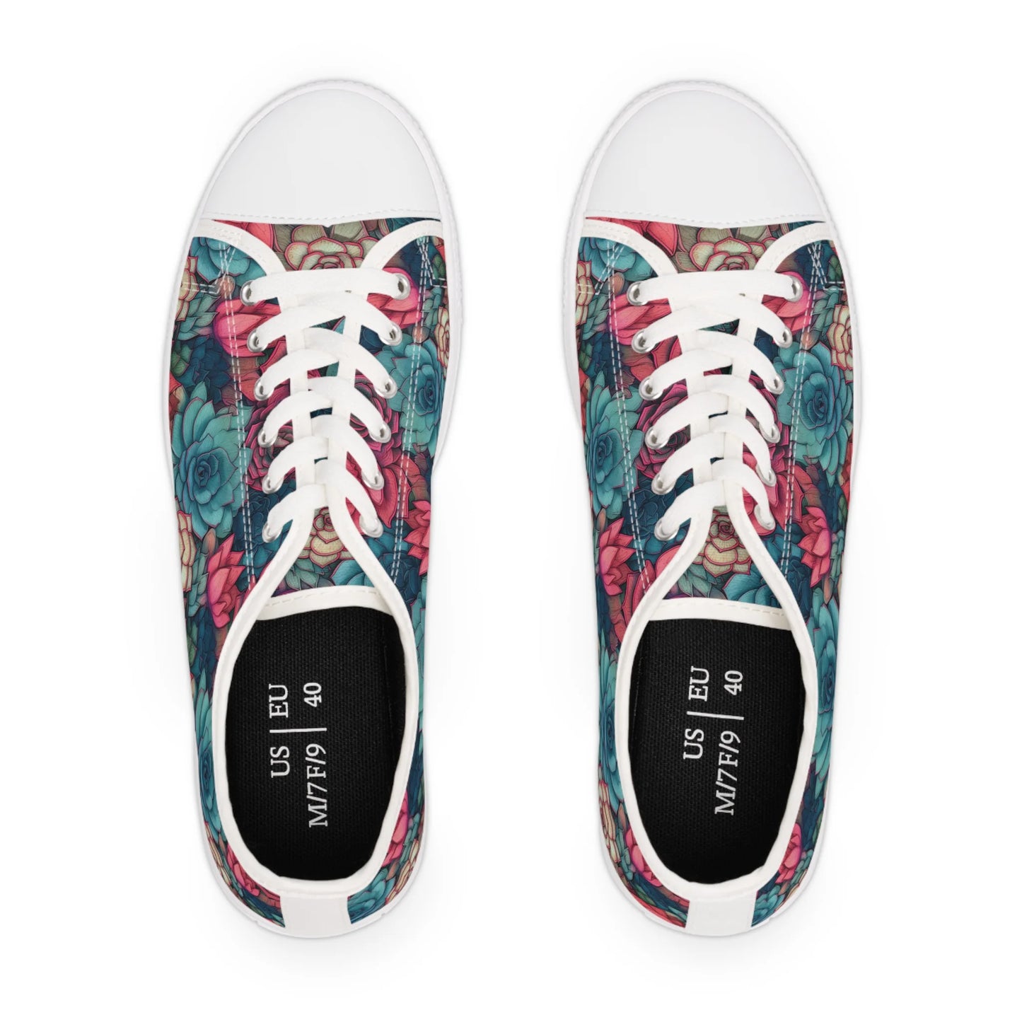 Bright Eternal Flowers Fantasy Low Top Sneakers