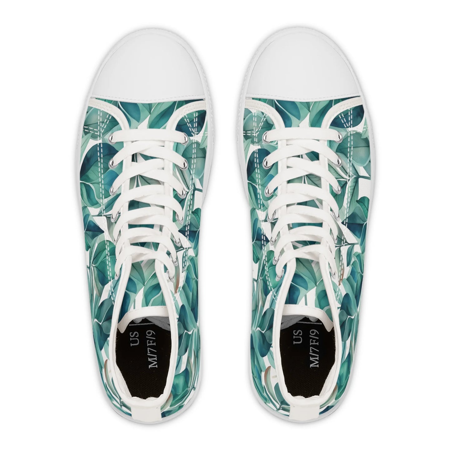 Leafy Chic High Top Sneakers