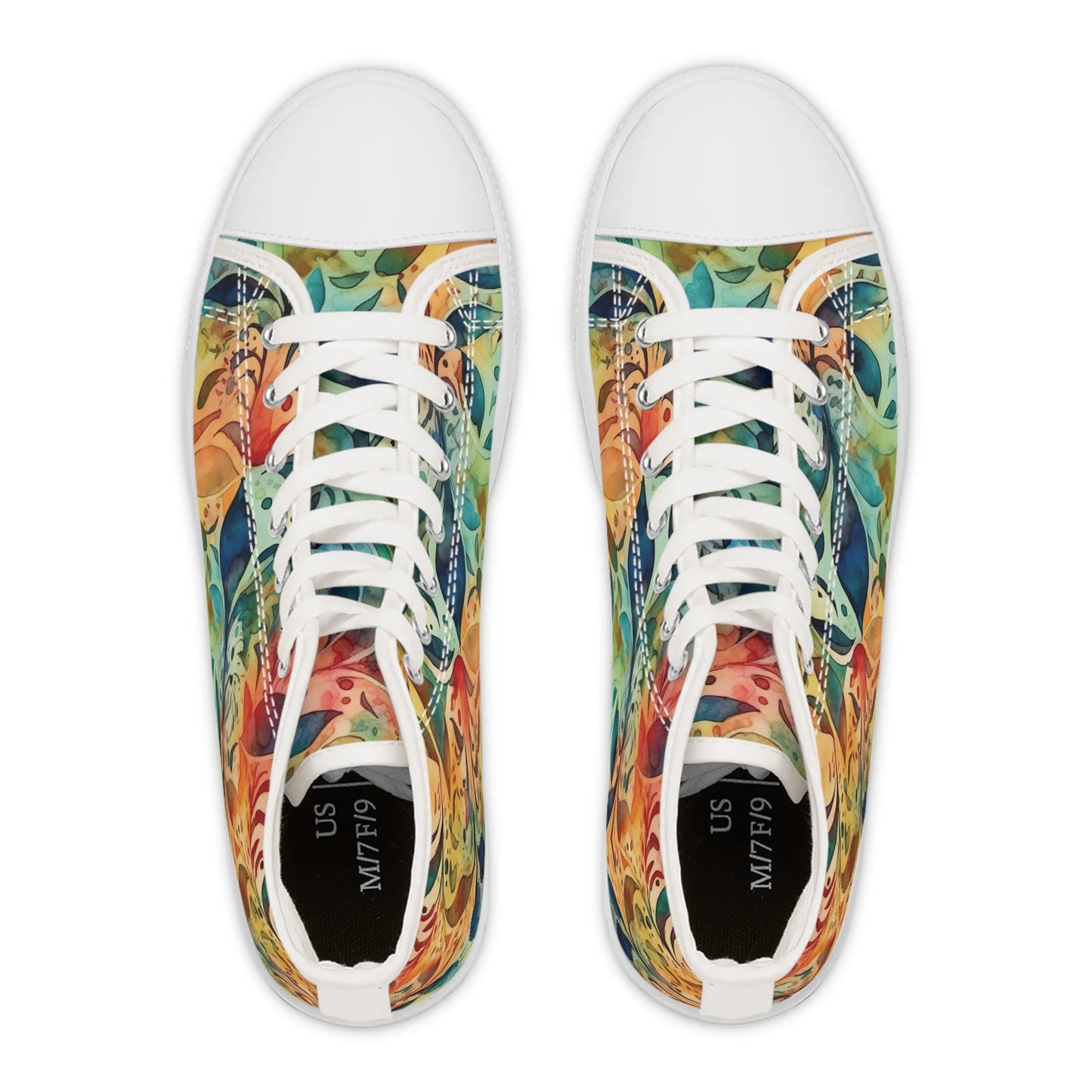 Mysterious Summer Boho Ornament High Top Sneakers