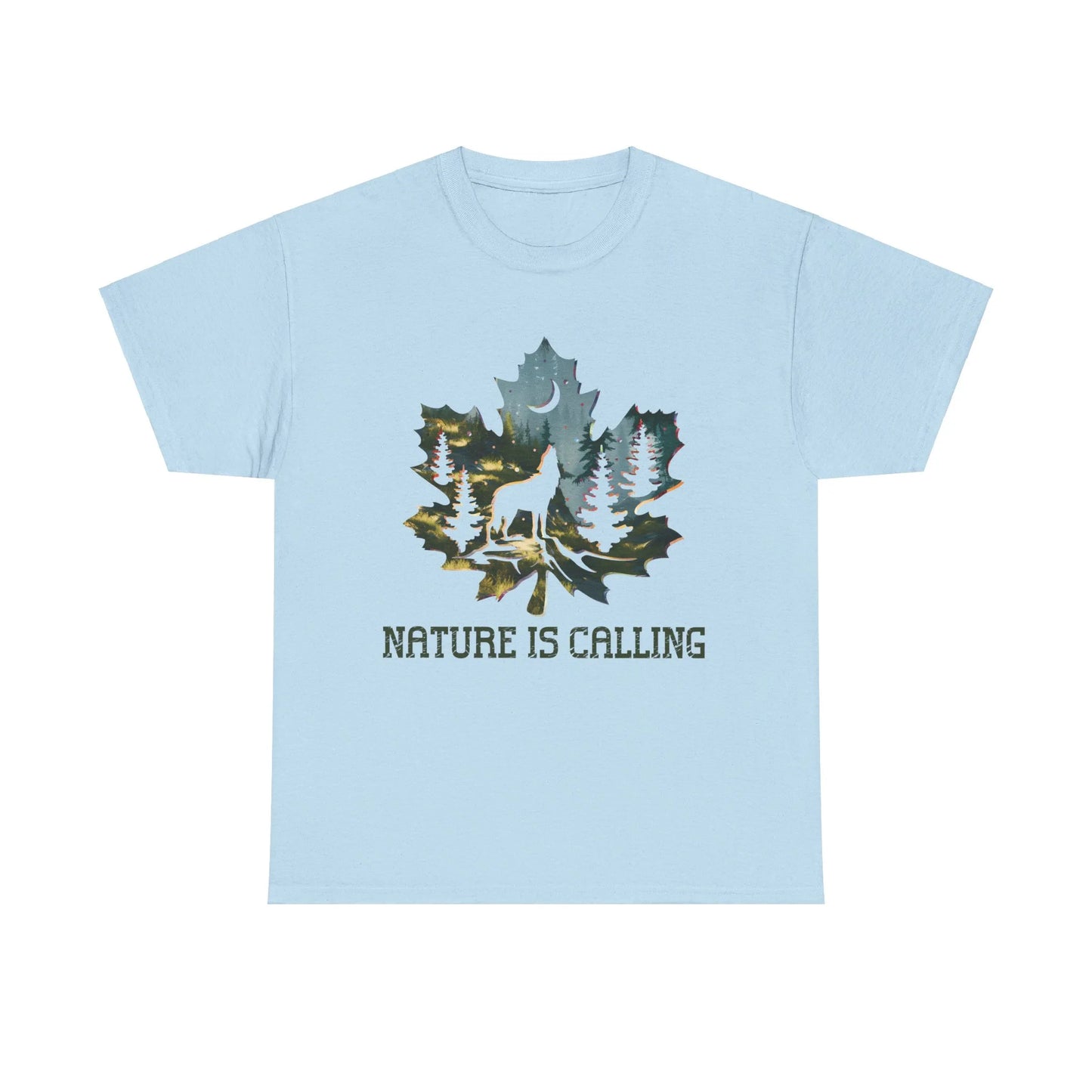 Nature is Calling Woman Heavy Cotton T-shirt