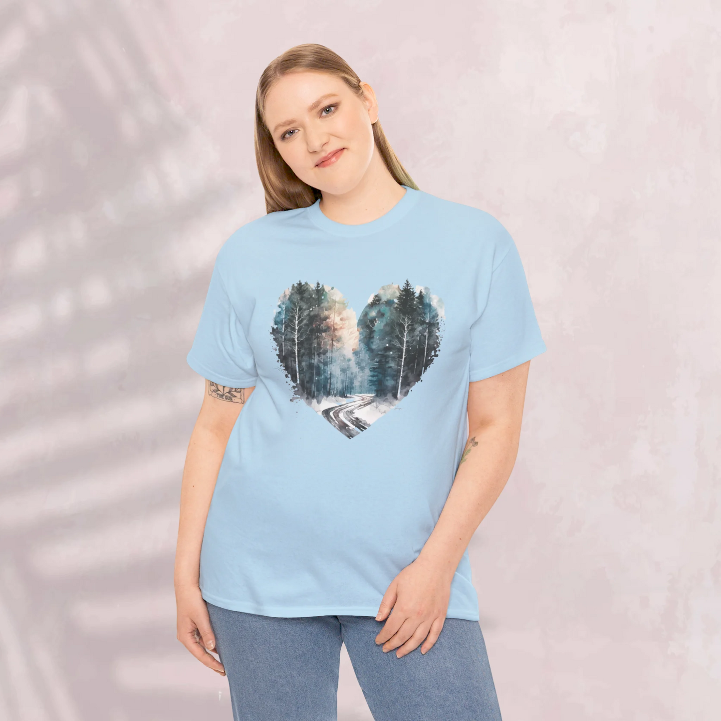 Mystic Woodland Woman Heavy Cotton T-shirt