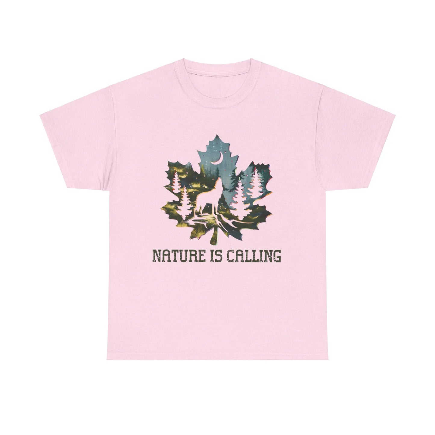 Nature is Calling Woman Heavy Cotton T-shirt