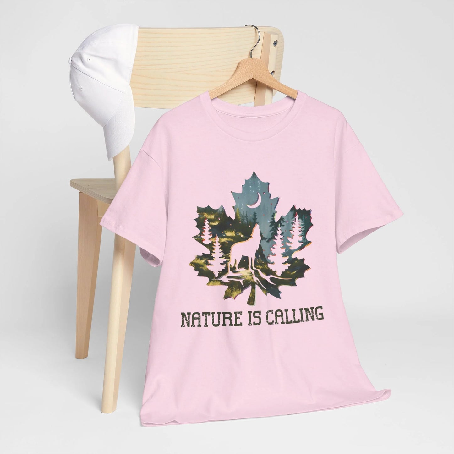 Nature is Calling Woman Heavy Cotton T-shirt