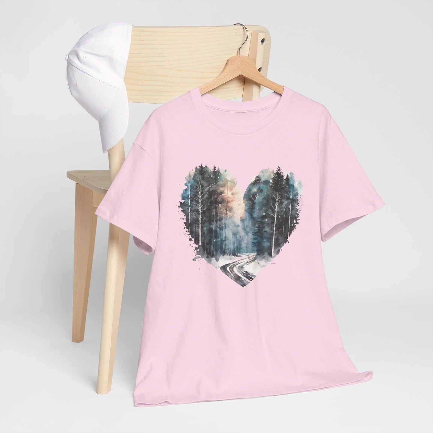 Mystic Woodland Woman Heavy Cotton T-shirt