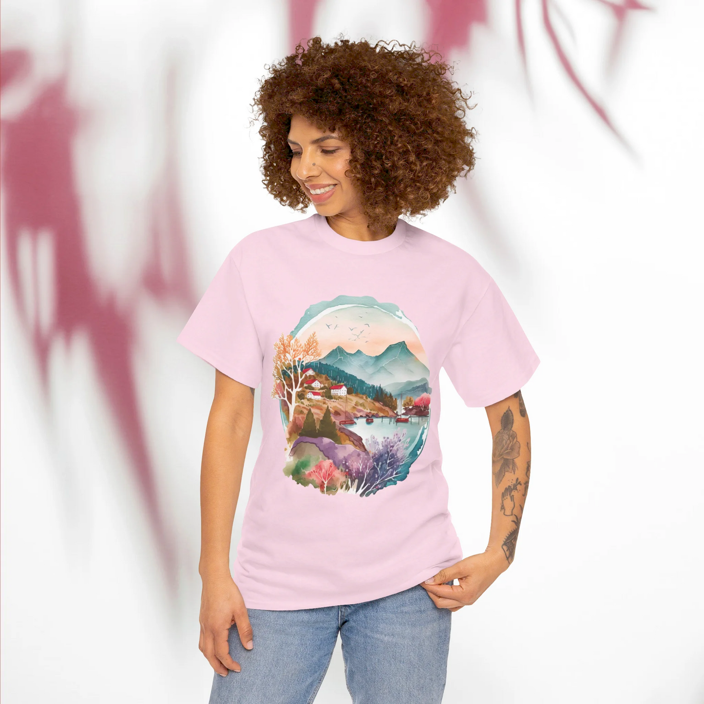 Forest Whispers Woman Heavy Cotton T-shirt