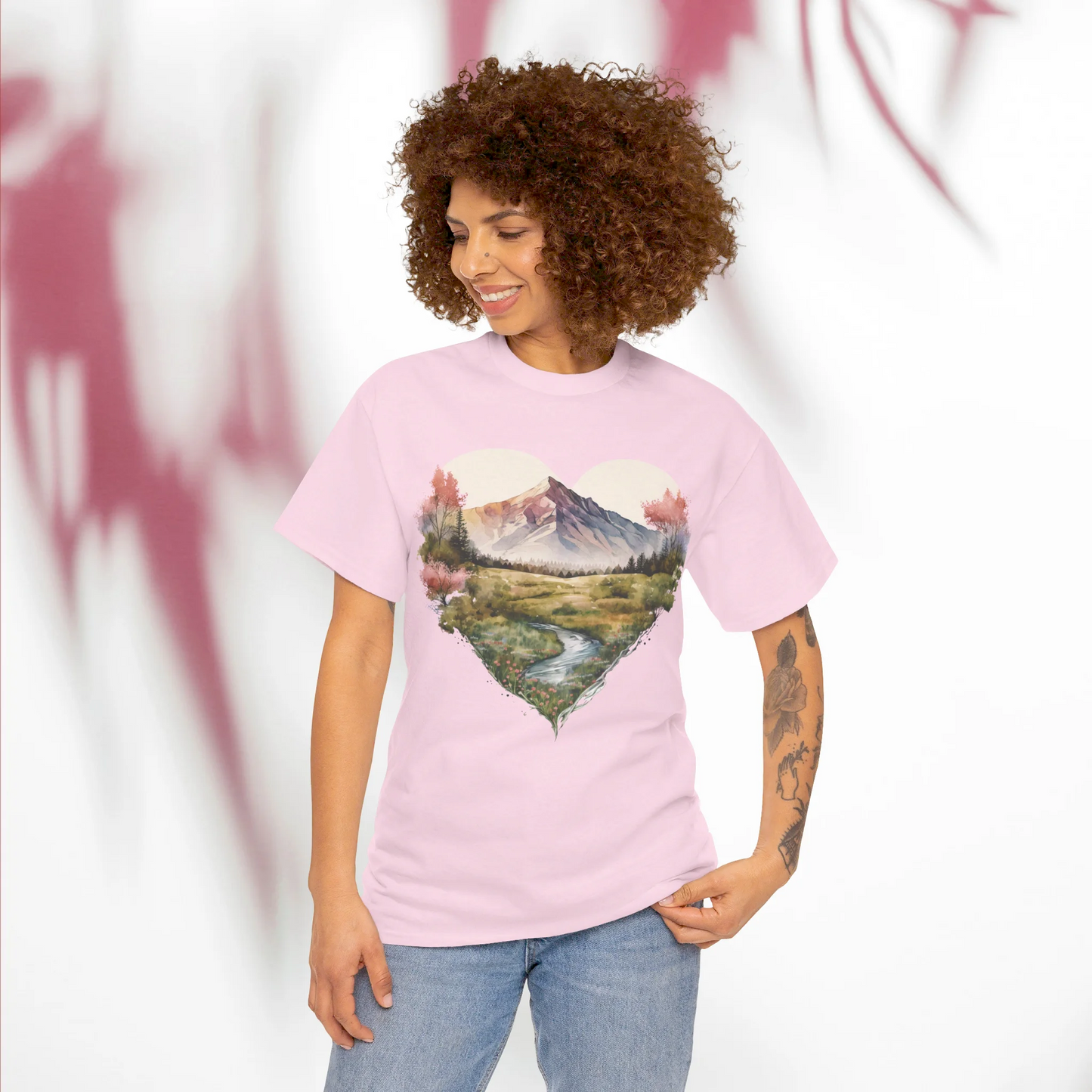 Deepening the Love for Forest Treasures Woman Heavy Cotton T-shirt