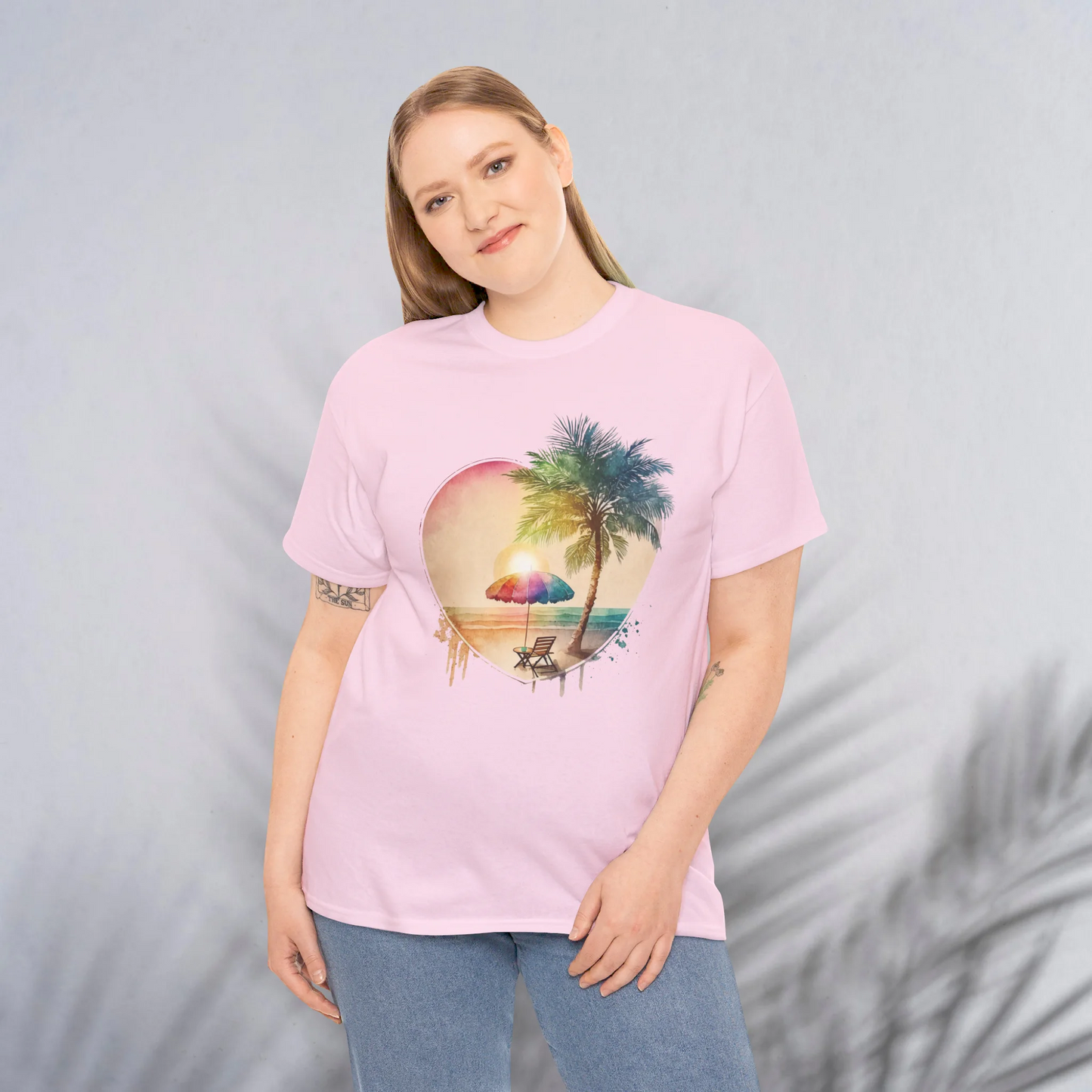 Ocean Breeze Woman Heavy Cotton T-shirt