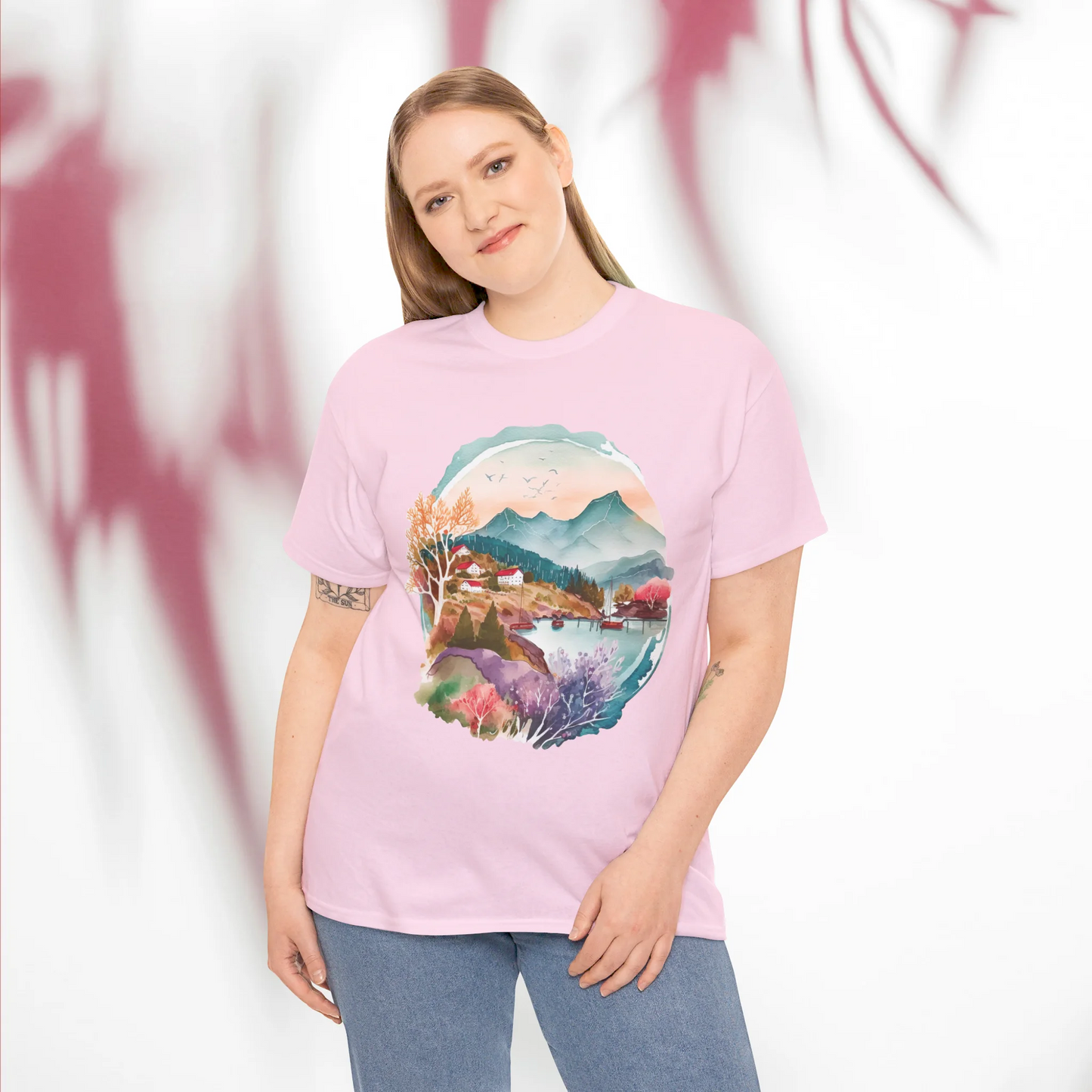 Forest Whispers Woman Heavy Cotton T-shirt