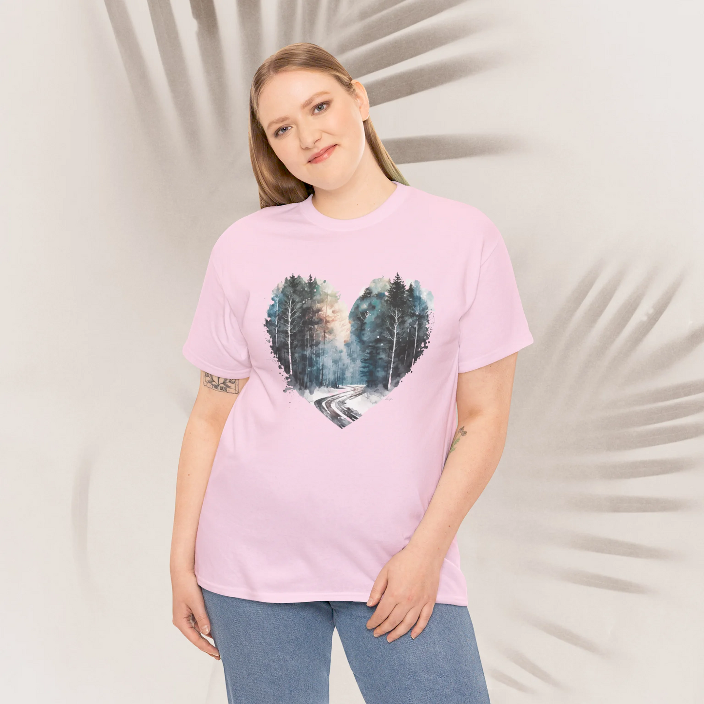 Mystic Woodland Woman Heavy Cotton T-shirt