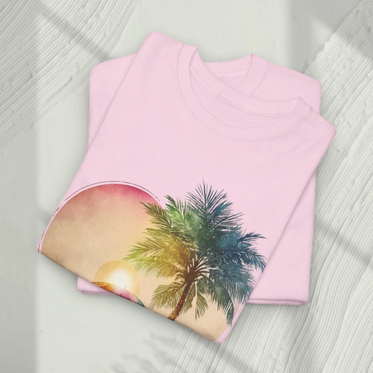 Desert Sunset Woman Heavy Cotton T-shirt