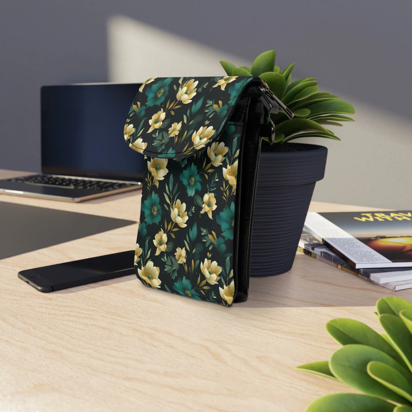 Minimalist Blooms Small Phone Wallet