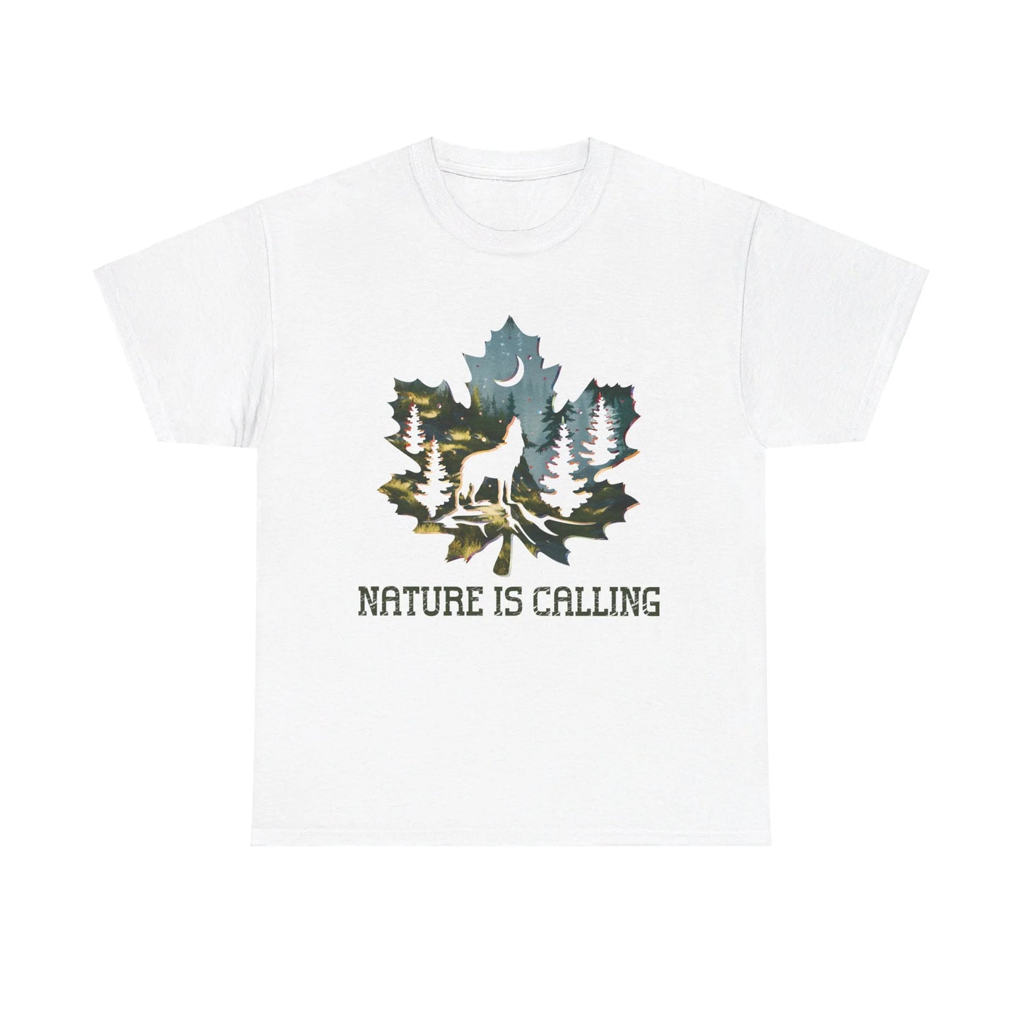 Nature is Calling Woman Heavy Cotton T-shirt