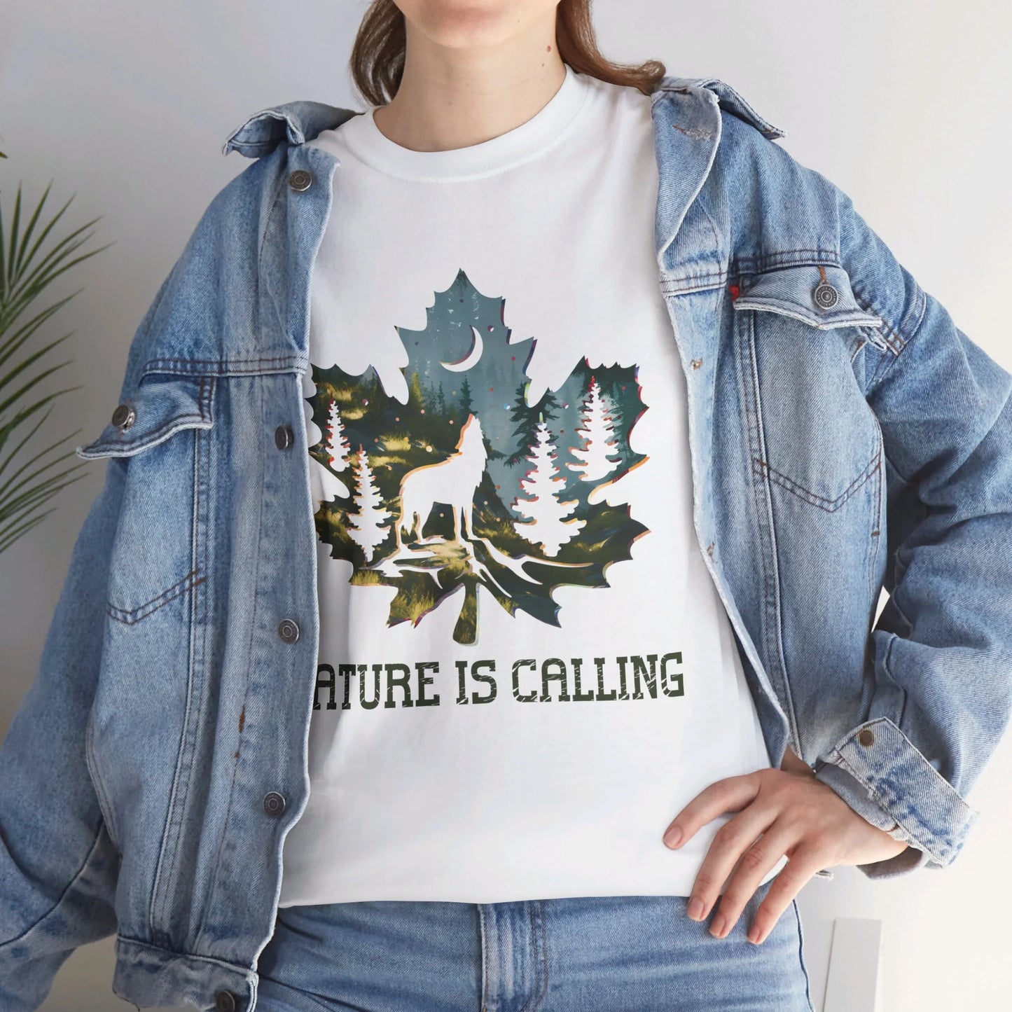 Nature is Calling Woman Heavy Cotton T-shirt