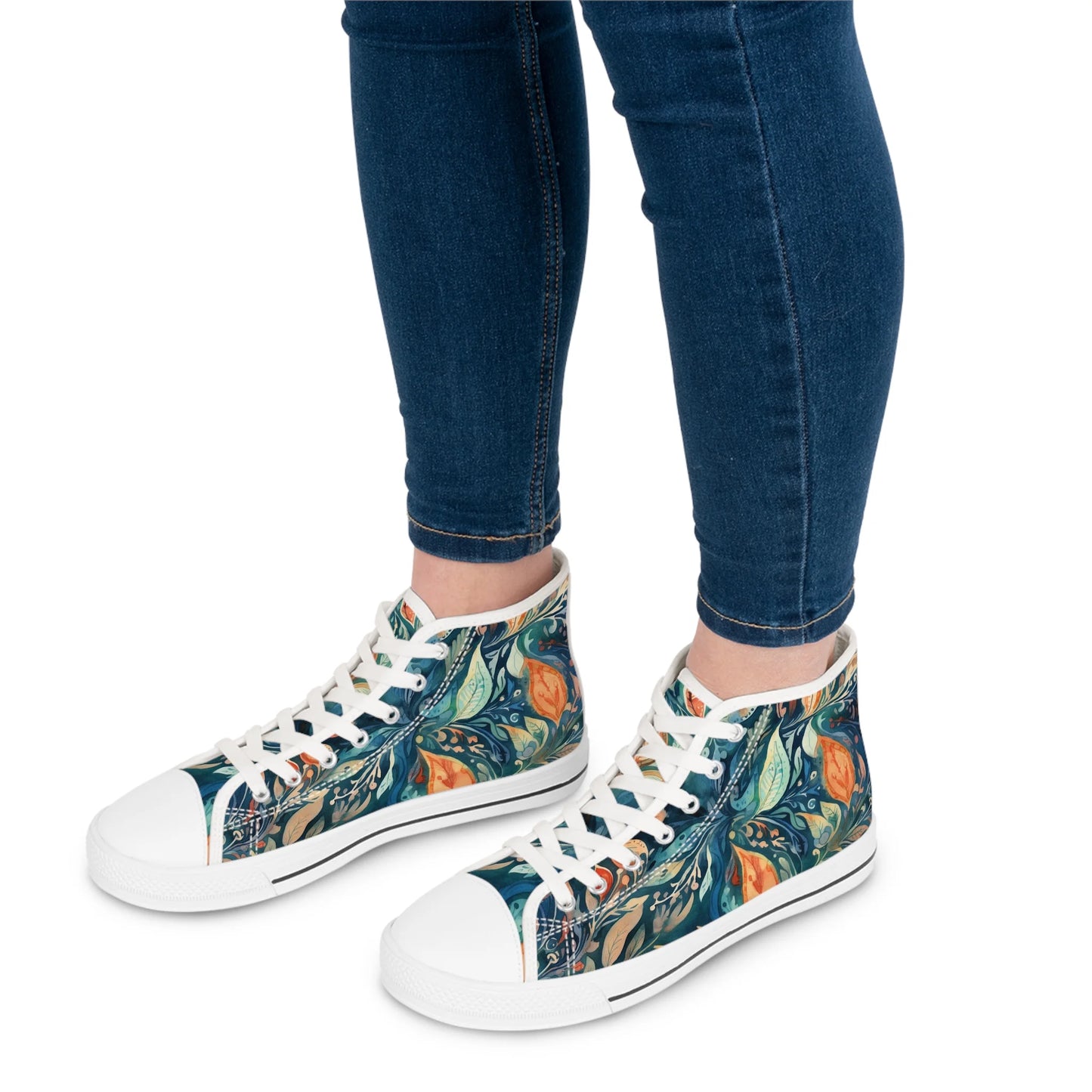 Bohemian Bloom High Top Sneakers