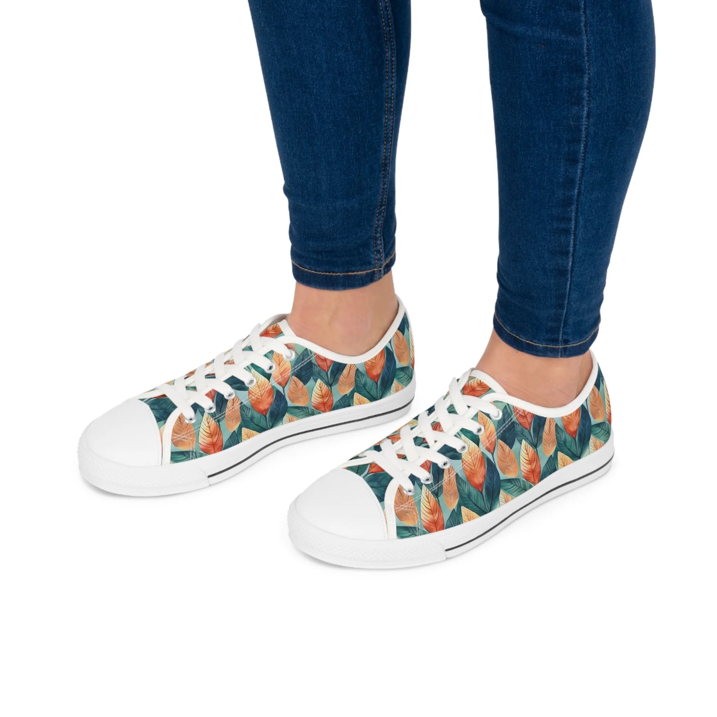 Leafy Minimalism Low Top Sneakers