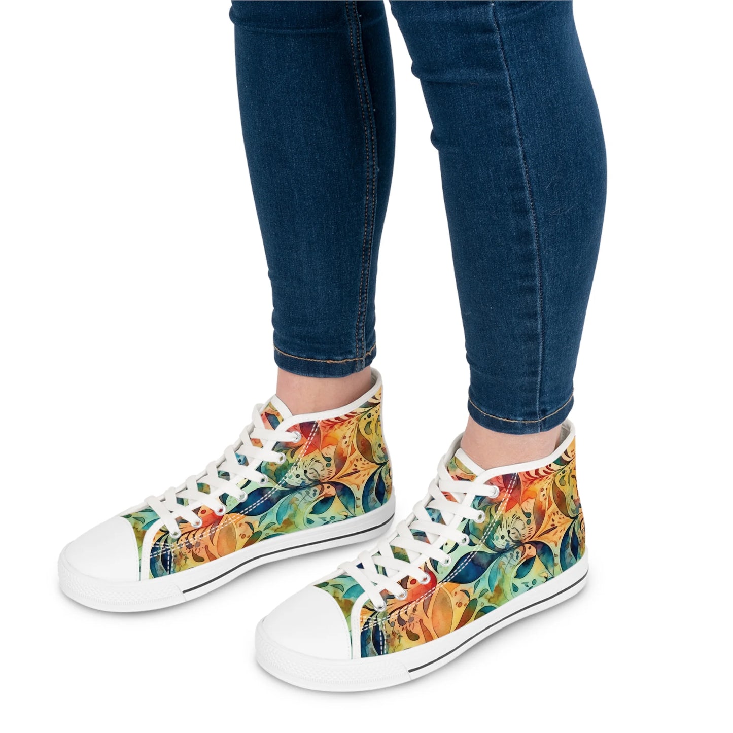 Mysterious Summer Boho Ornament High Top Sneakers