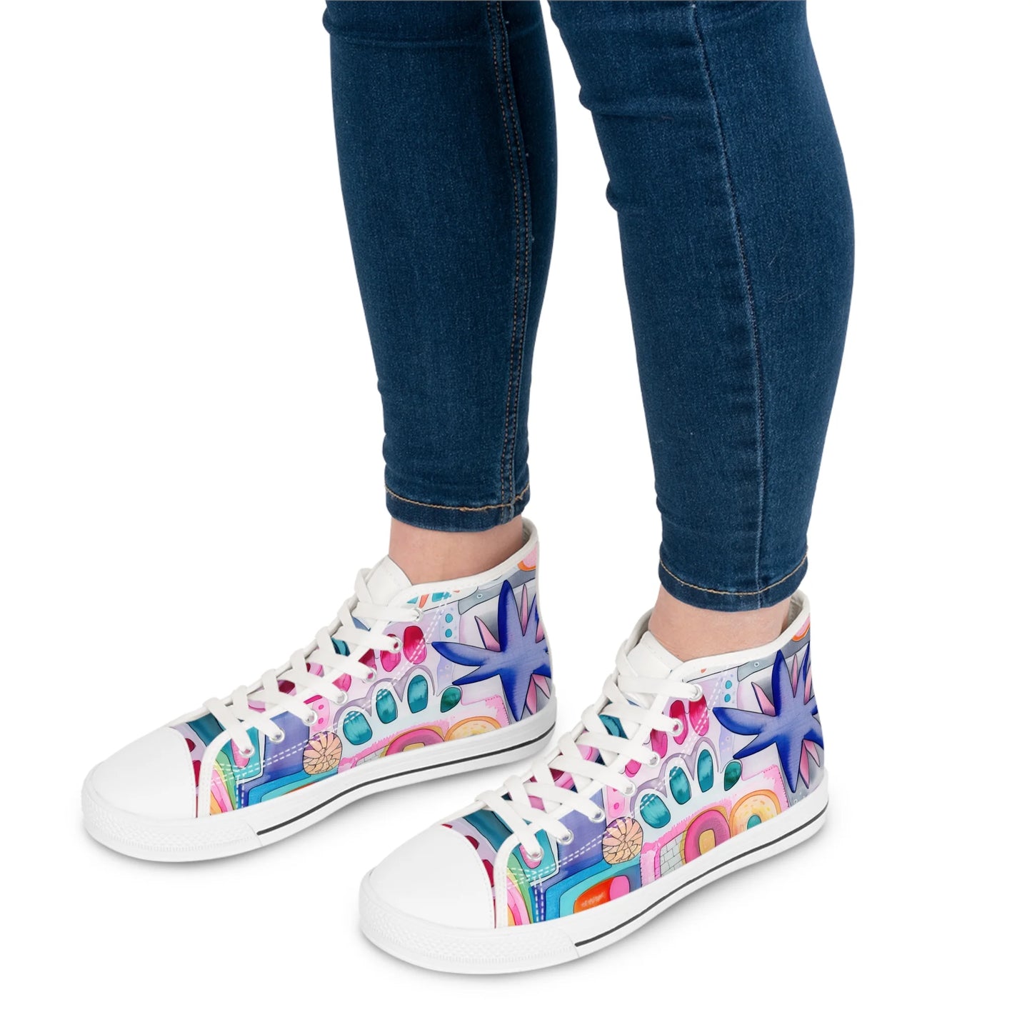 Playful Sea Pebbles High Top Sneakers