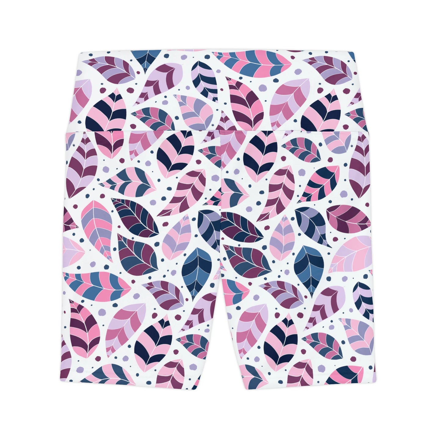 Pink Leafy Ornament Biker Shorts