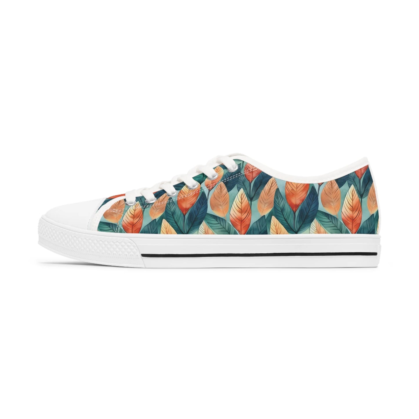 Leafy Minimalism Low Top Sneakers