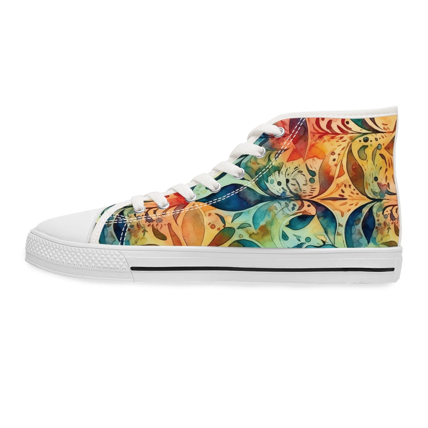 Mysterious Summer Boho Ornament High Top Sneakers