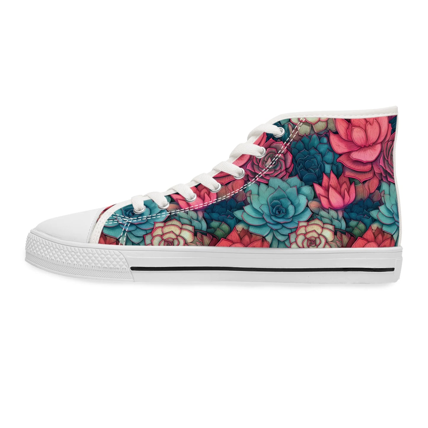 Bright Eternal Flowers Fantasy High Top Sneakers