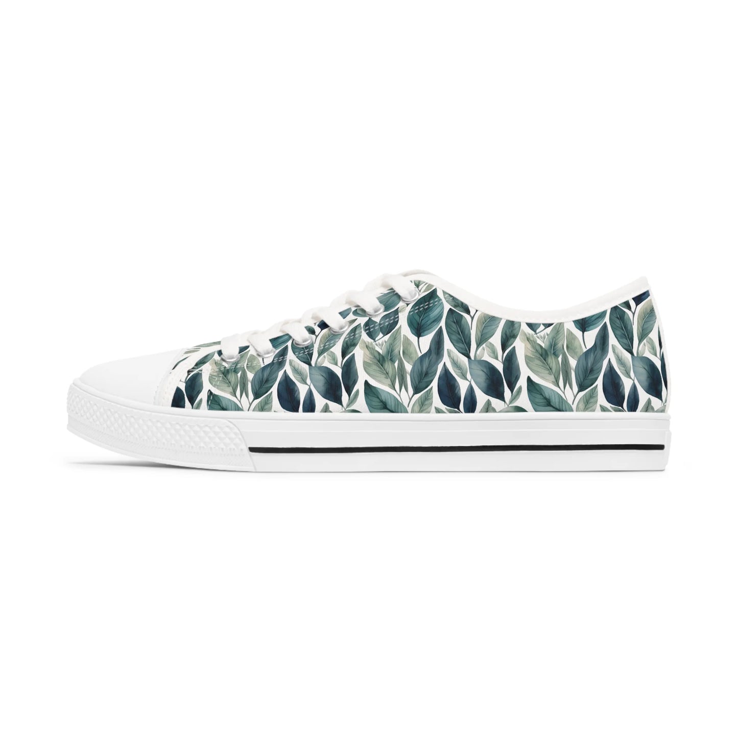 Sleek Foliage Low Top Sneakers