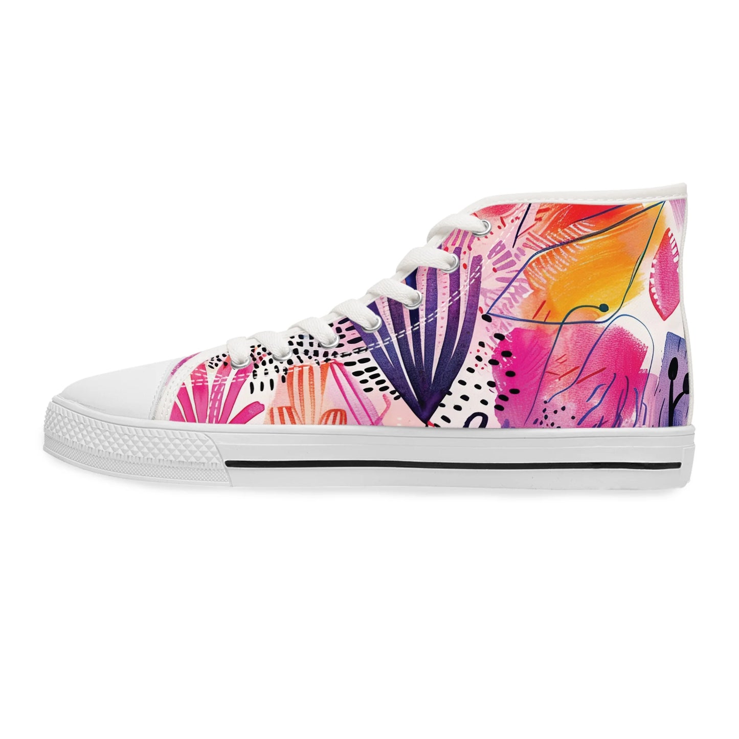 Wild Flowers of the Plains High Top Sneakers