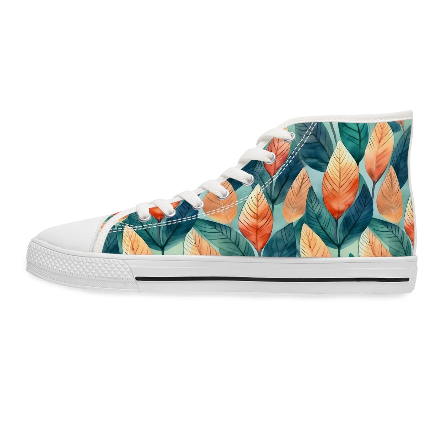 Leafy Minimalism High Top Sneakers